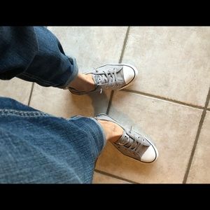 Converse slip on sneakers grey 8.5